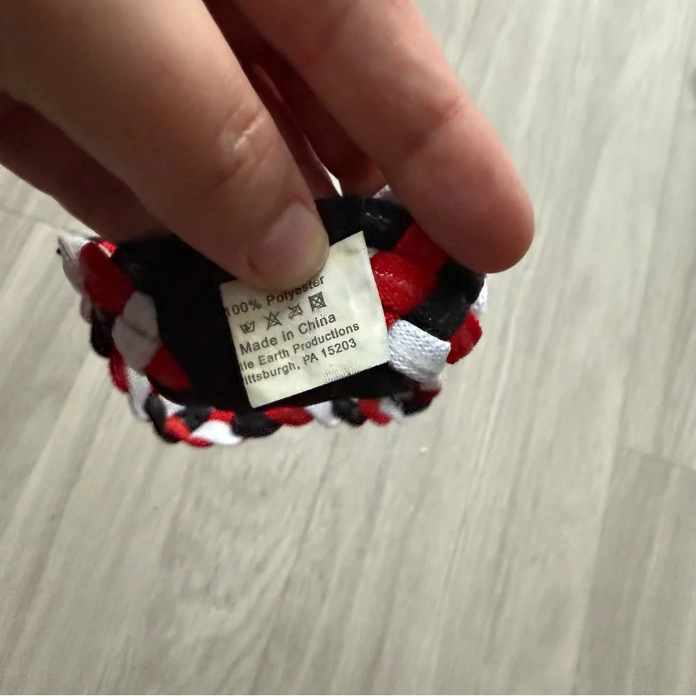 NHL Team Braided Headband - Red, Black, White New Jersey Devils
